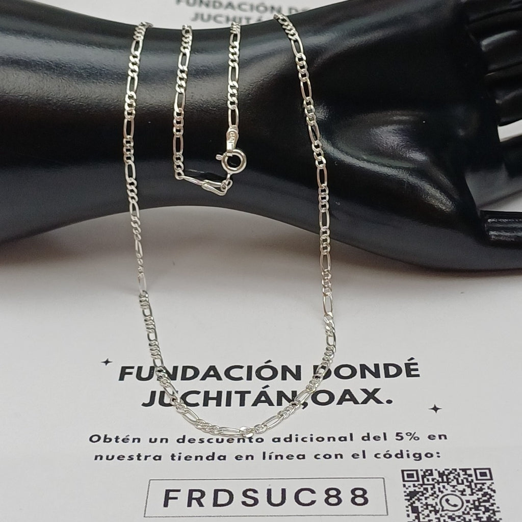 CADENA 3X1 PLATA .925 55 CM 4.72 GR (NUEVO)