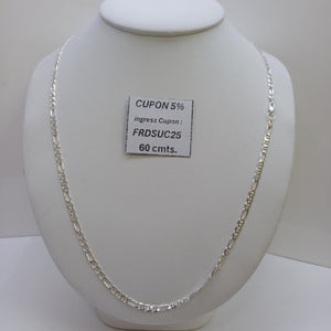 CADENA TEJIDO 3X1 PLATA .925 60 CM 8.2 GR (NUEVO)