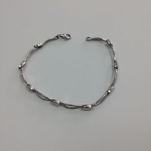 PULSERA ORO BLANCO 10 K 6,60 GRMS (SEMINUEVO)