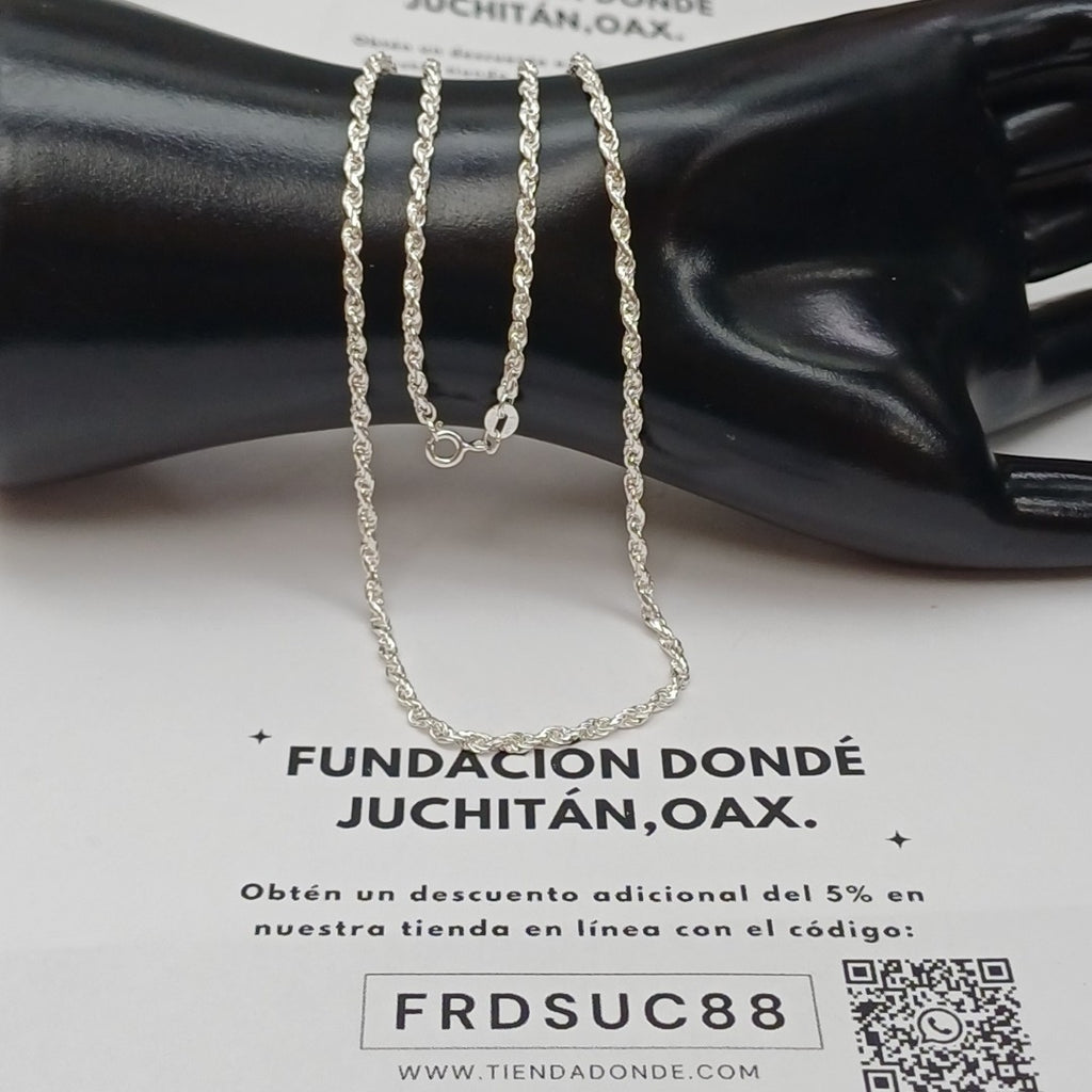 CADENA TORZAL PLATA .925 55 CM 9.62 GR (NUEVO)
