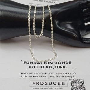 CADENA TORZAL PLATA .925 55 CM 9.62 GR (NUEVO)