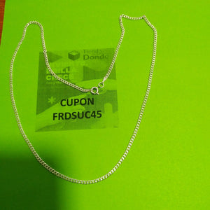 CADENA BARBADA PLATA .925 50 CM 4.82 GR (NUEVO)