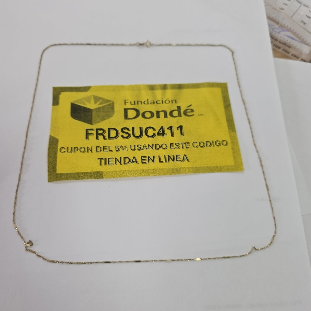 CADENA ORO 10 K 1.3 GRMS (SEMINUEVO)
