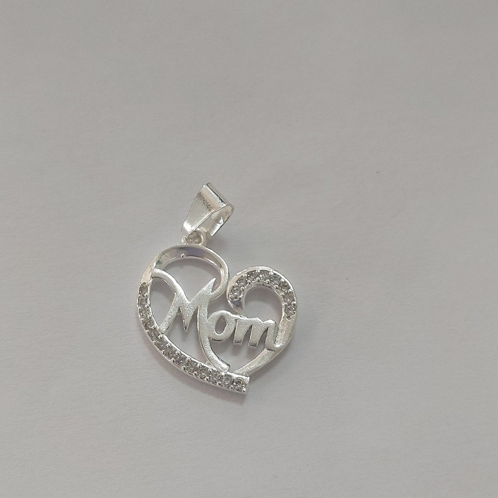 DIJE CORAZON C/CIRCONIAS PLATA .925 3.1 GR (NUEVO)