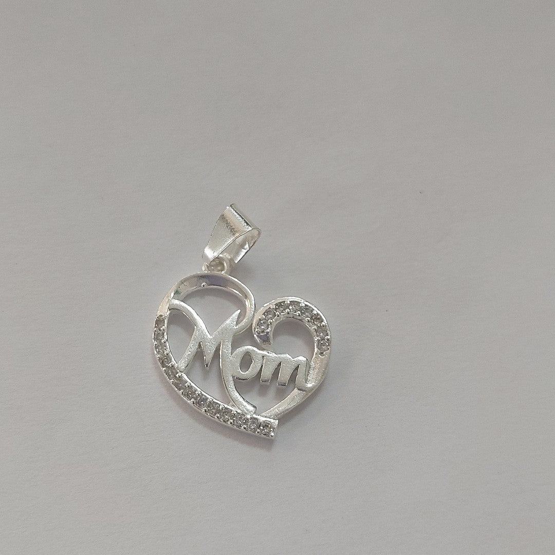 DIJE CORAZON C/CIRCONIAS PLATA .925 3.1 GR (NUEVO)