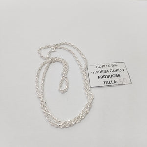CADENA TORZAL PLATA .925 50 CM 8.52 GR (NUEVO)