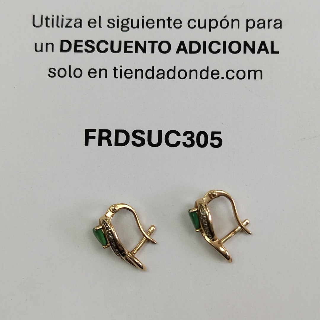 ARETES PAR ORO 14 K 3.5 GRMS (SEMINUEVO)