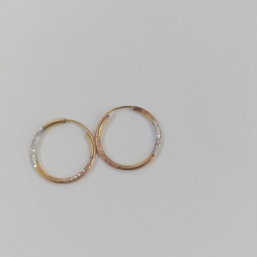 ARRACADAS PAR ORO COMBINADO 10 K 1.3 GRMS (SEMINUEVO)