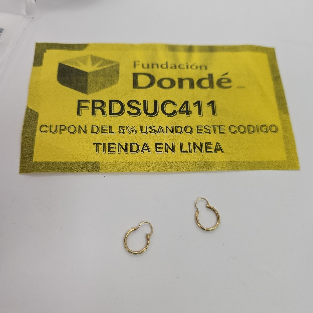 ARRACADAS PAR ORO 10 K 0,50 GRMS (SEMINUEVO)