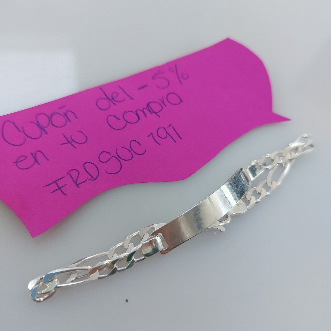 PULSERA TEJIDO ESCLAVA PLATA .925 18 CM 6.1 GR (NUEVO)