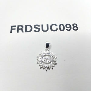 DIJE OJO MAGICO CON CIRCONIAS PLATA .925 2 GR (NUEVO)