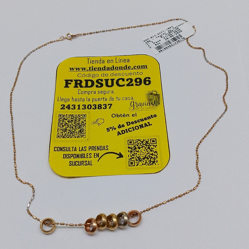 GARGANTILLA ORO 14 K 2,60 GRMS (SEMINUEVO)
