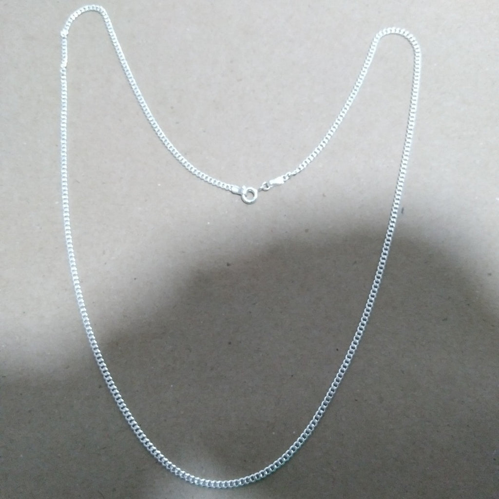 CADENA BARBADA PLATA .925 60 CM 6.63 GR (NUEVO)
