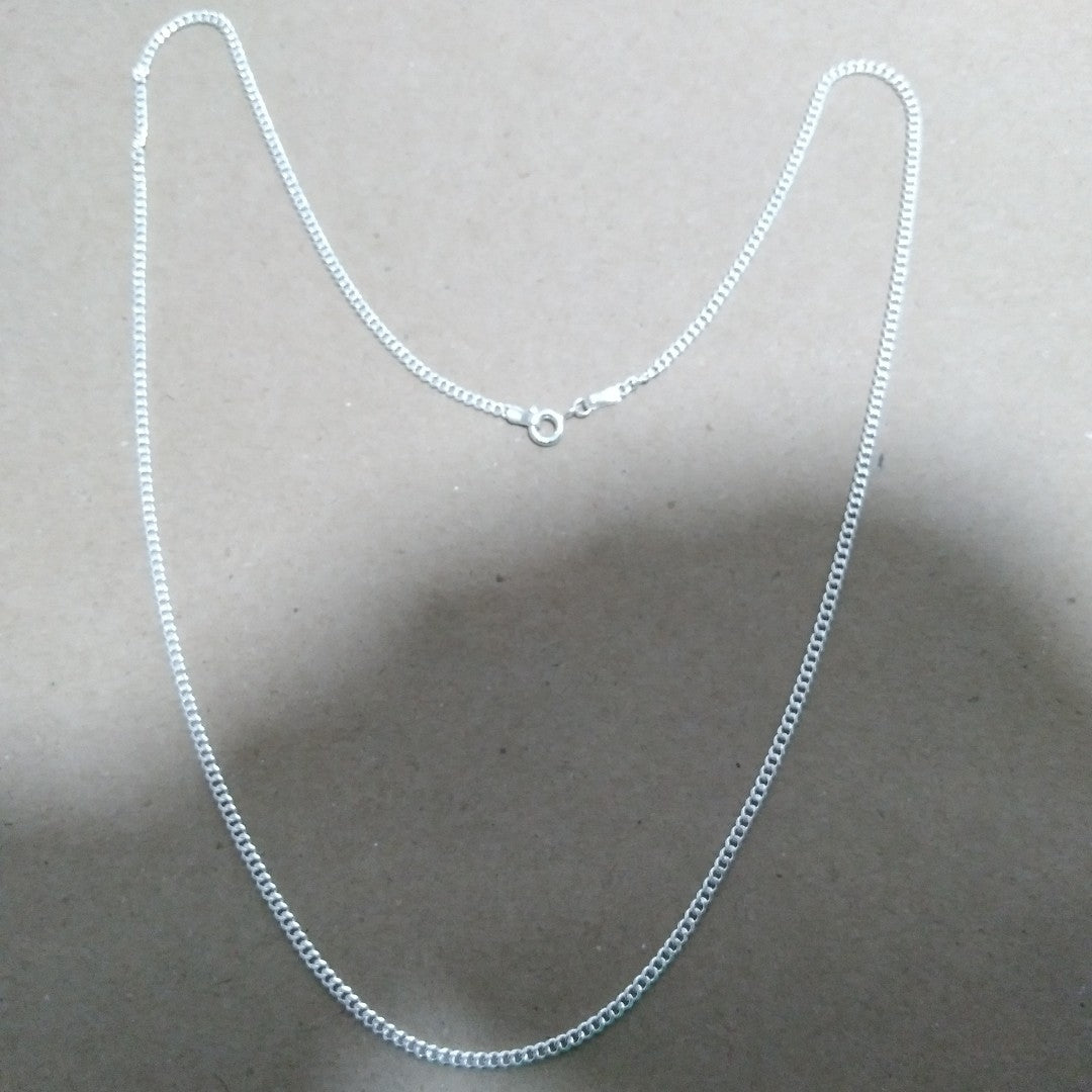 CADENA BARBADA PLATA .925 60 CM 6.63 GR (NUEVO)