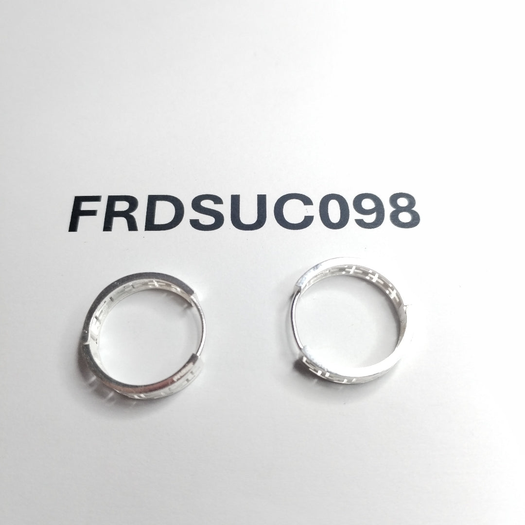 ARETES ARRACADAS GRECAS PLATA .925 4.13 GR (NUEVO)