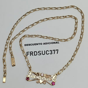 CADENA, DIJE ORO 10 K 13.4 GRMS (SEMINUEVO)