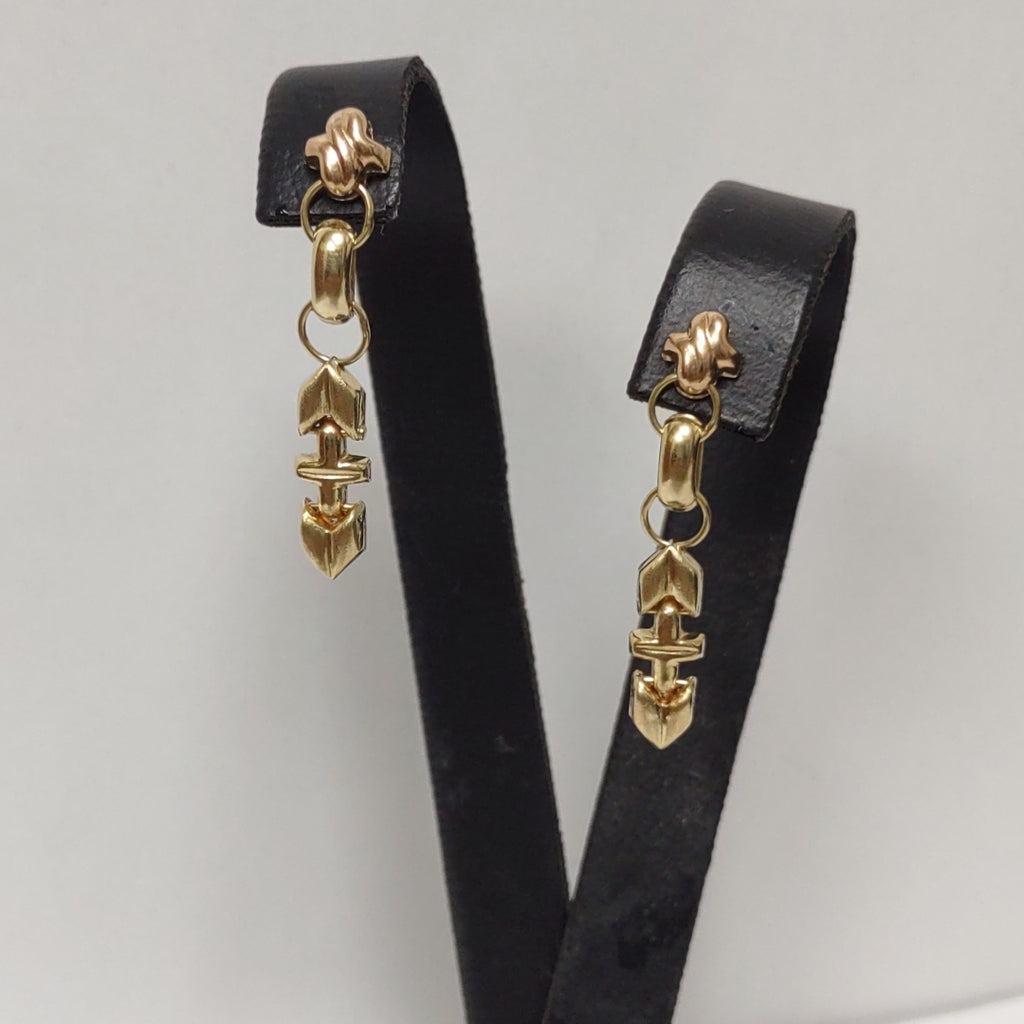 ARETES PAR ORO 14 K 2.9 GRMS (SEMINUEVO)