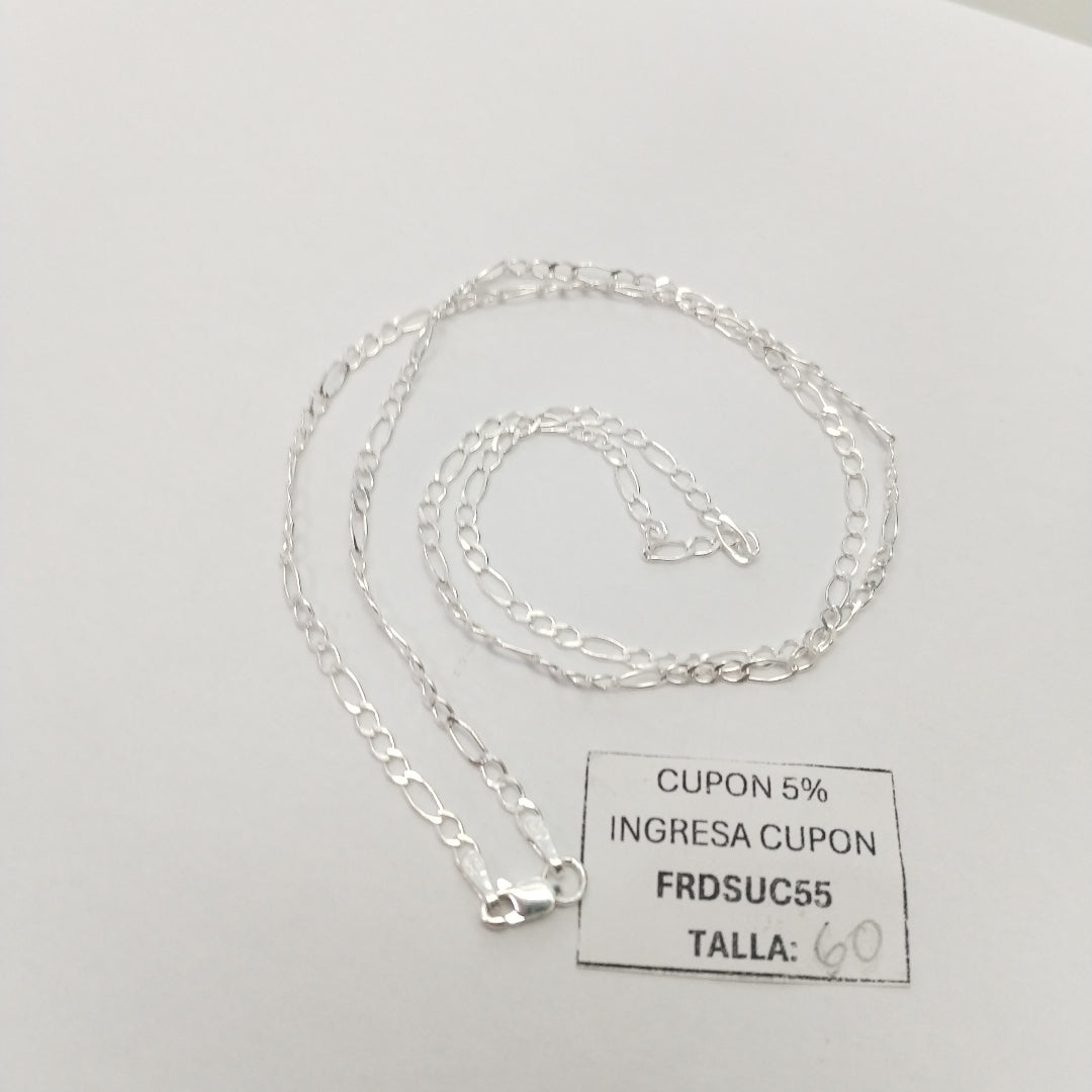 CADENA 3X1 PLATA .925 60 CM 4.72 GR (NUEVO)