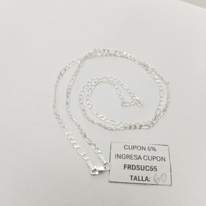 CADENA 3X1 PLATA .925 60 CM 4.72 GR (NUEVO)