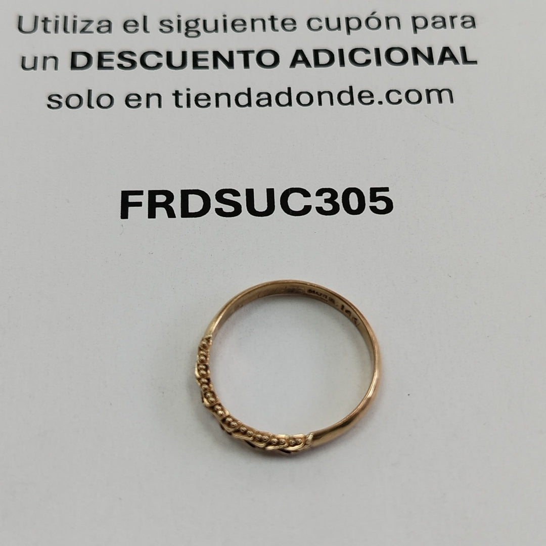 ANILLITO ORO 14 K 2 GRMS (SEMINUEVO)