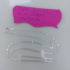 CADENA TEJIDO GUCHI PLATA .925 60 CM 3.7 GR (NUEVO)