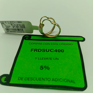 ARRACADAS PAR ORO 10 K 1,40 GRMS (SEMINUEVO)