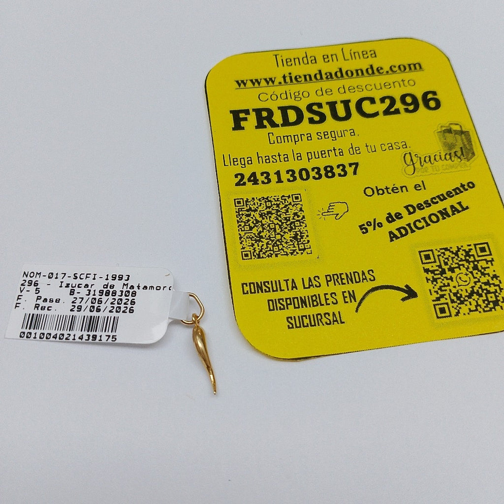 DIJE ORO 14 K 0,40 GRMS (SEMINUEVO)