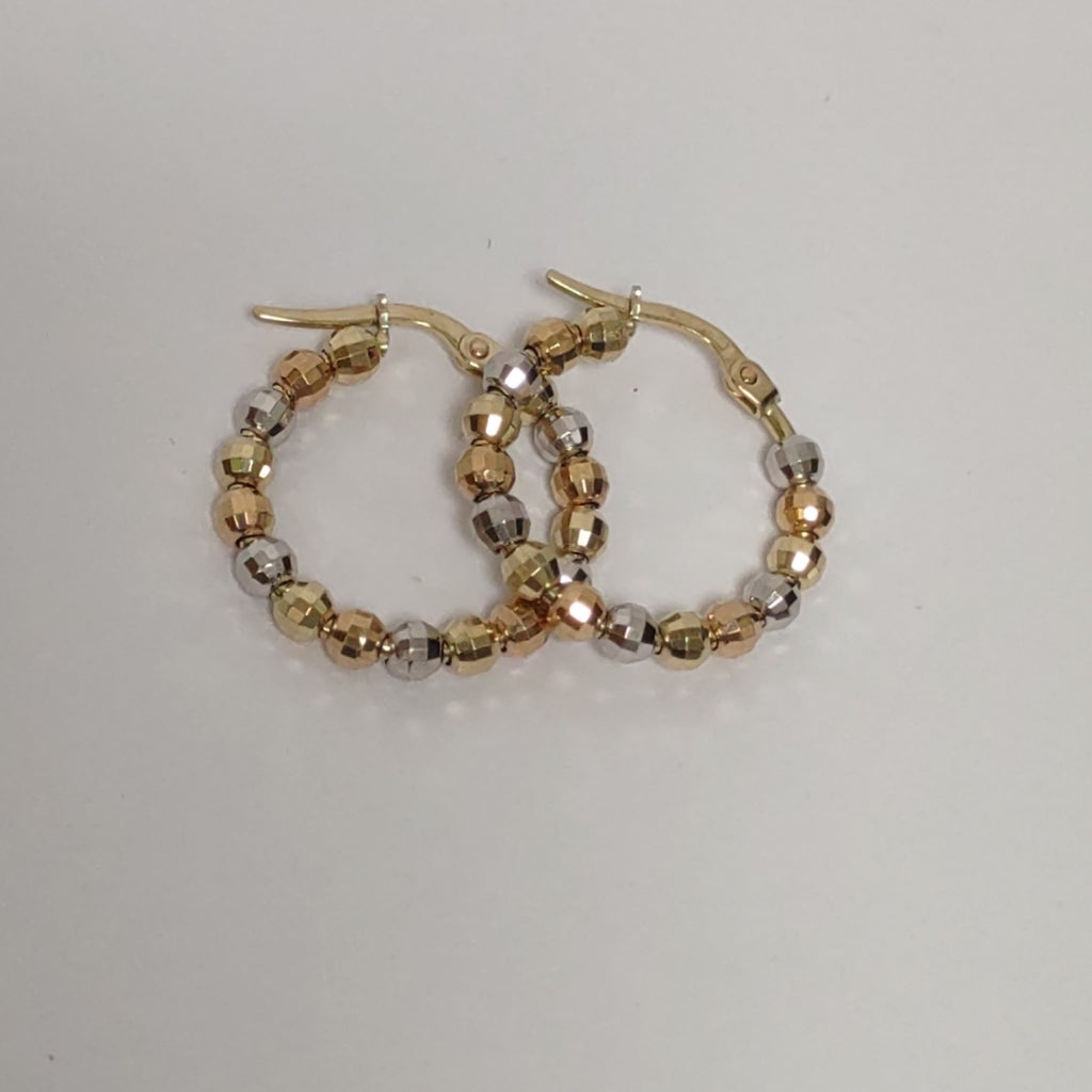 ARRACADAS PAR ORO 14 K 3.5 GRMS (SEMINUEVO)