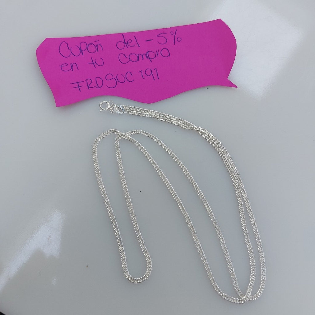 CADENA BARBADA PLATA .925 60 CM 4.82 GR (NUEVO)