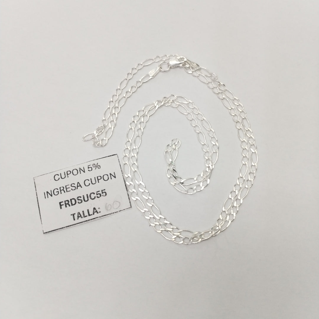 CADENA 3X1 PLATA .925 60 CM 4.72 GR (NUEVO)