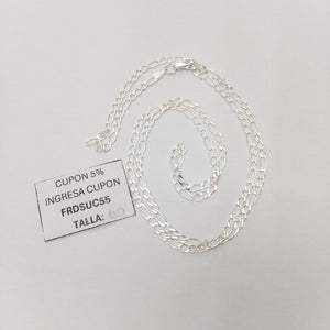 CADENA 3X1 PLATA .925 60 CM 4.72 GR (NUEVO)