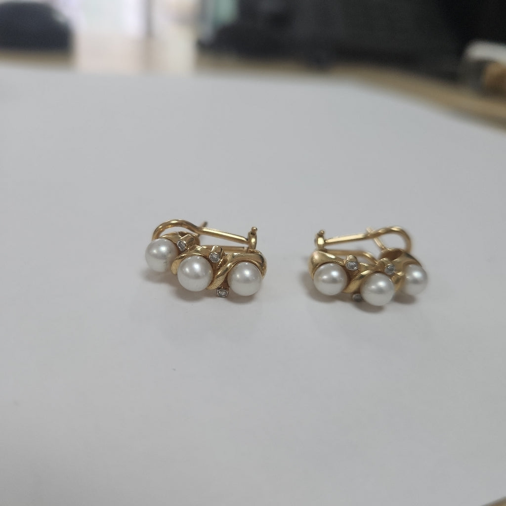 ARETES PAR ORO 14 K 9.8 GRMS (SEMINUEVO)