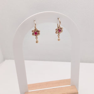 ARETES PAR ORO 8 K 1,20 GRMS (SEMINUEVO)