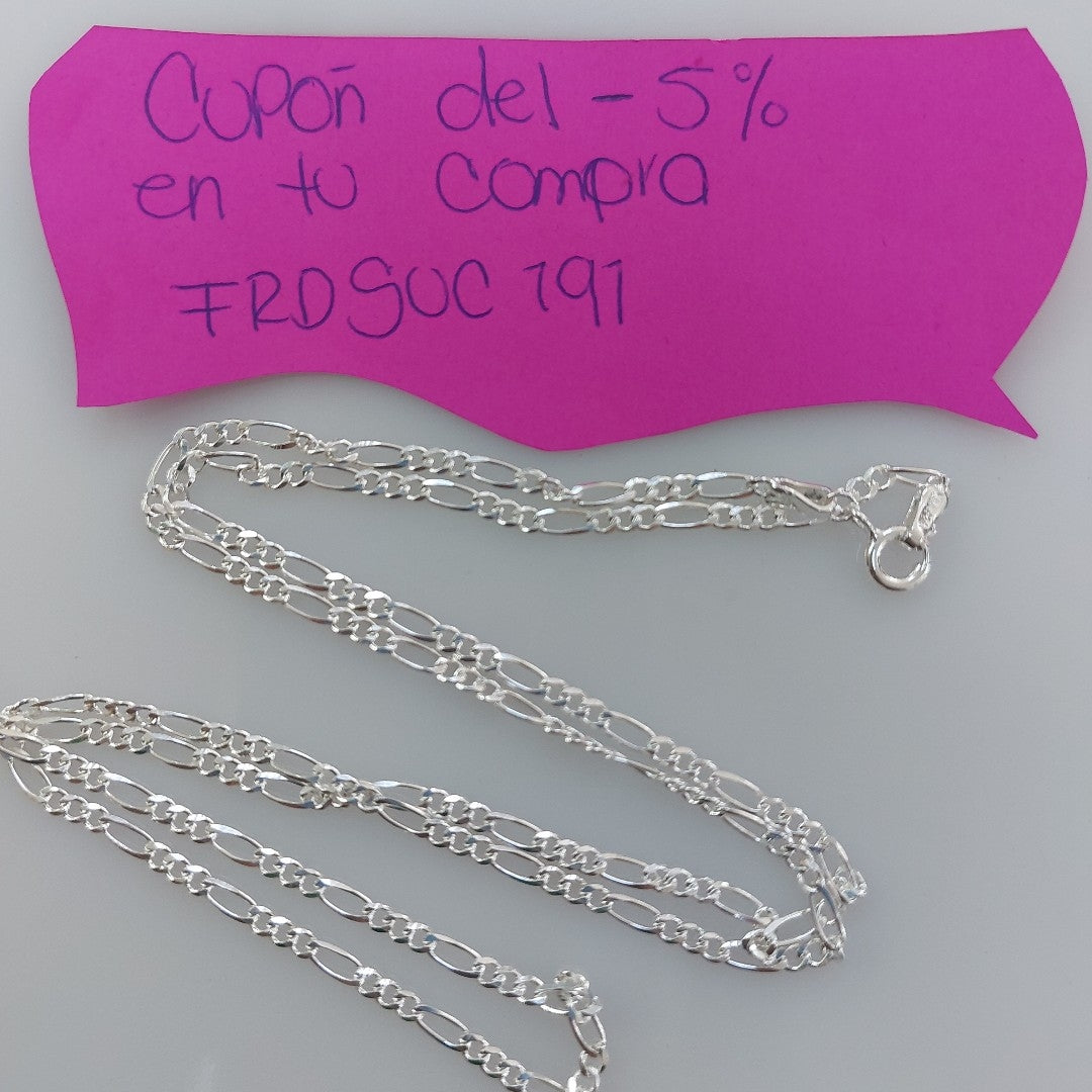CADENA 3X1 PLATA .925 60 CM 5.22 GR (NUEVO)