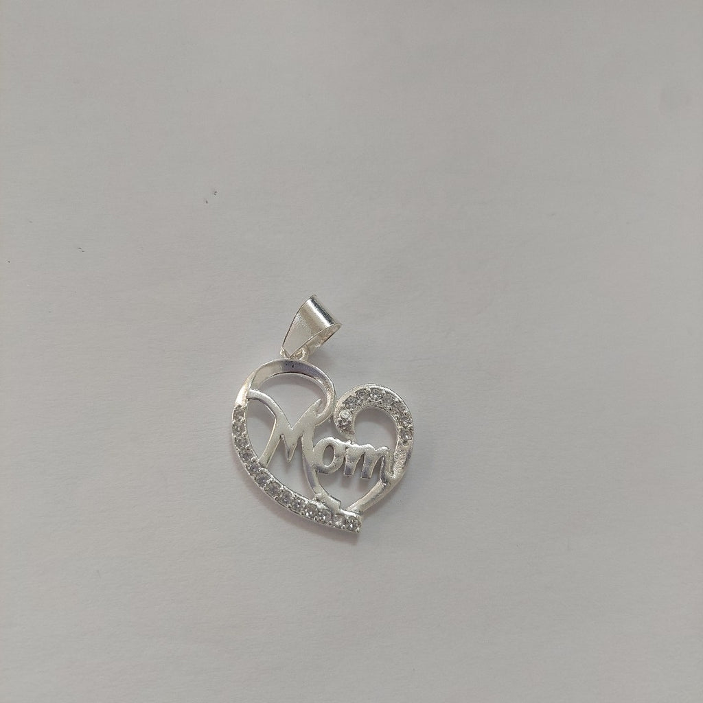 DIJE CORAZON C/CIRCONIAS PLATA .925 3.1 GR (NUEVO)