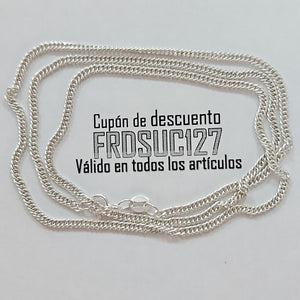 CADENA BARBADA PLATA .925 50 CM 4.12 GR (NUEVO)
