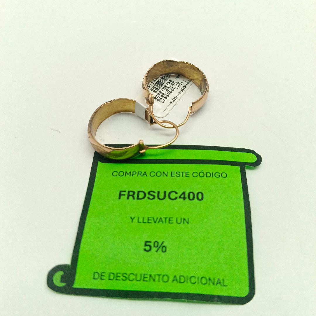 ARRACADAS PAR ORO 10 K 4 GRMS (SEMINUEVO)