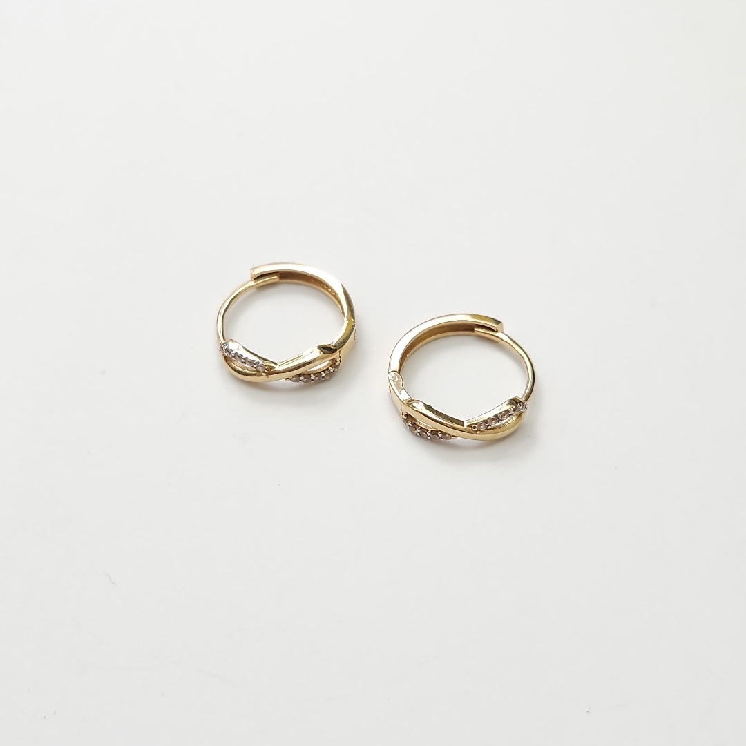 ARRACADAS PAR ORO 14 K 2.1 GRMS (SEMINUEVO)