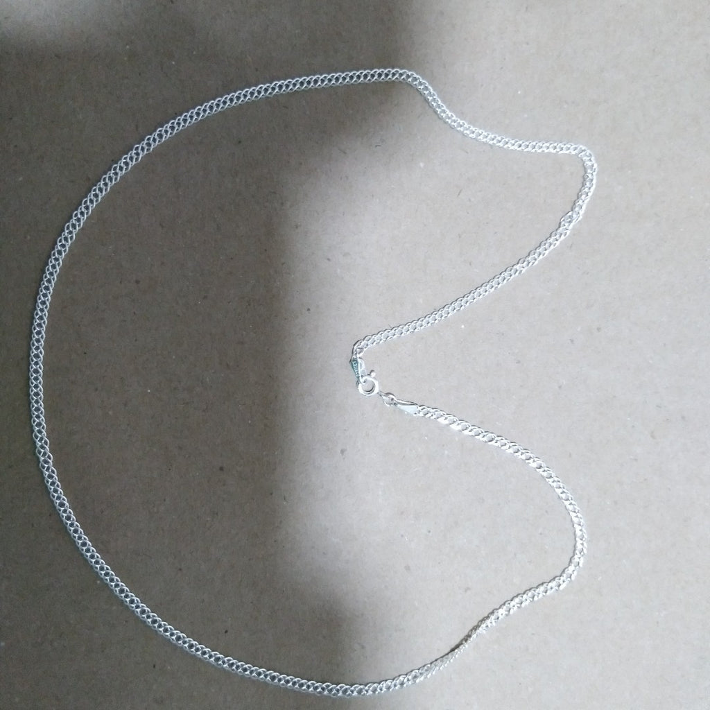 CADENA DOBLE ESLABON PLATA .925 50 CM 3.83 GR (NUEVO)