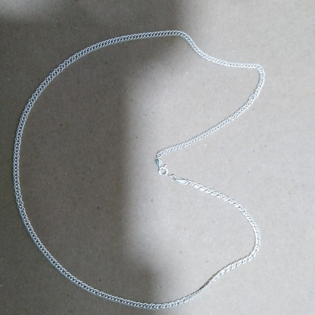 CADENA DOBLE ESLABON PLATA .925 50 CM 3.83 GR (NUEVO)