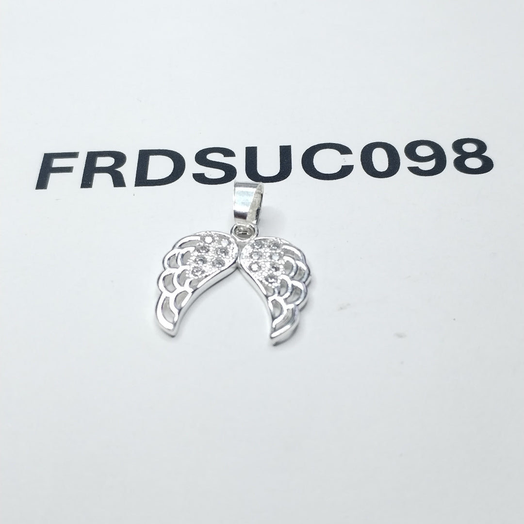 DIJE ALAS C/CIRCONIAS PLATA .925 2.3 GR (NUEVO)