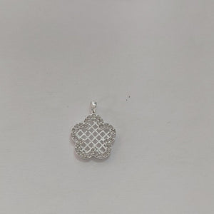 DIJE FLOR CON CIRCONIAS PLATA .925 1.8 GR (NUEVO)
