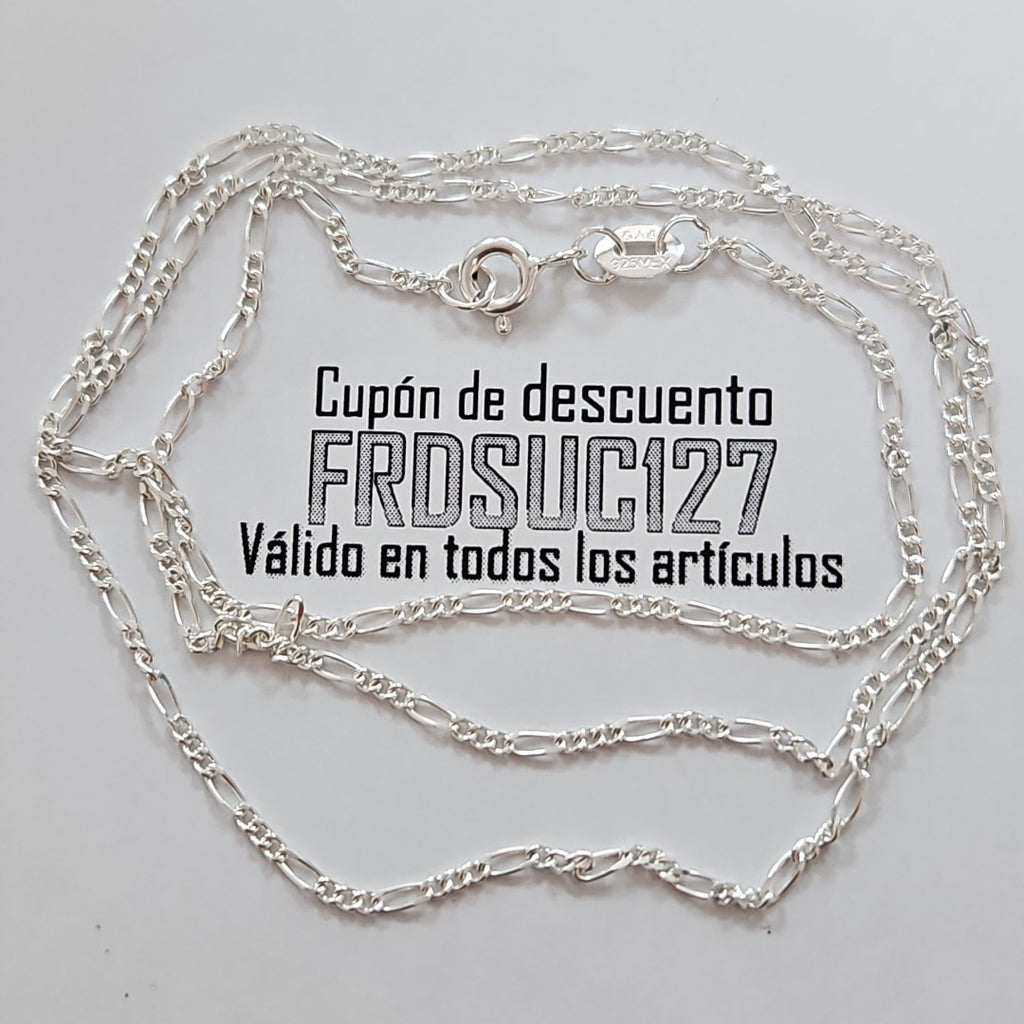 CADENA TEJIDO 3X1 PLATA .925 50 CM 2.1 GR (NUEVO)