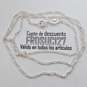 CADENA TEJIDO 3X1 PLATA .925 50 CM 2.1 GR (NUEVO)