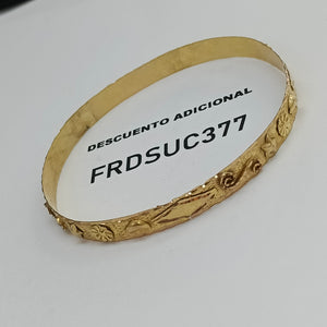 PULSERA RIGIDA ORO 10 K 8,00 GRMS (SEMINUEVO)
