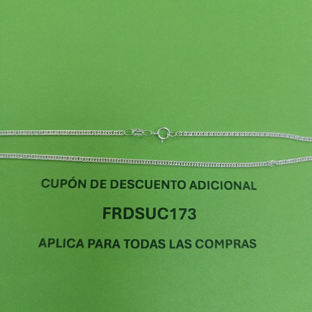 CADENA BARBADA PLATA .925 50 CM 4.12 GR (NUEVO)