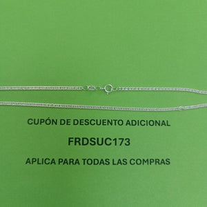 CADENA BARBADA PLATA .925 50 CM 4.12 GR (NUEVO)