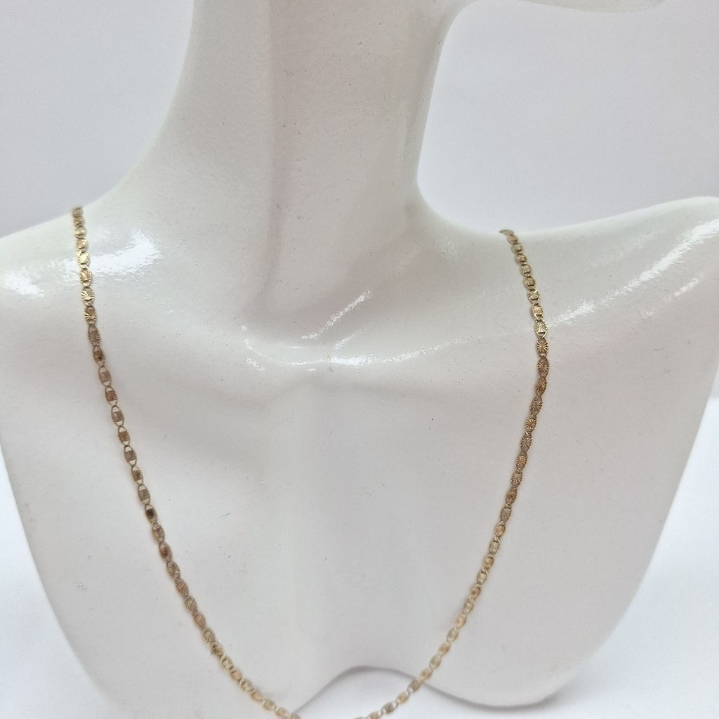 CADENA ORO COMBINADO 10 K 1.4 GRMS (SEMINUEVO)