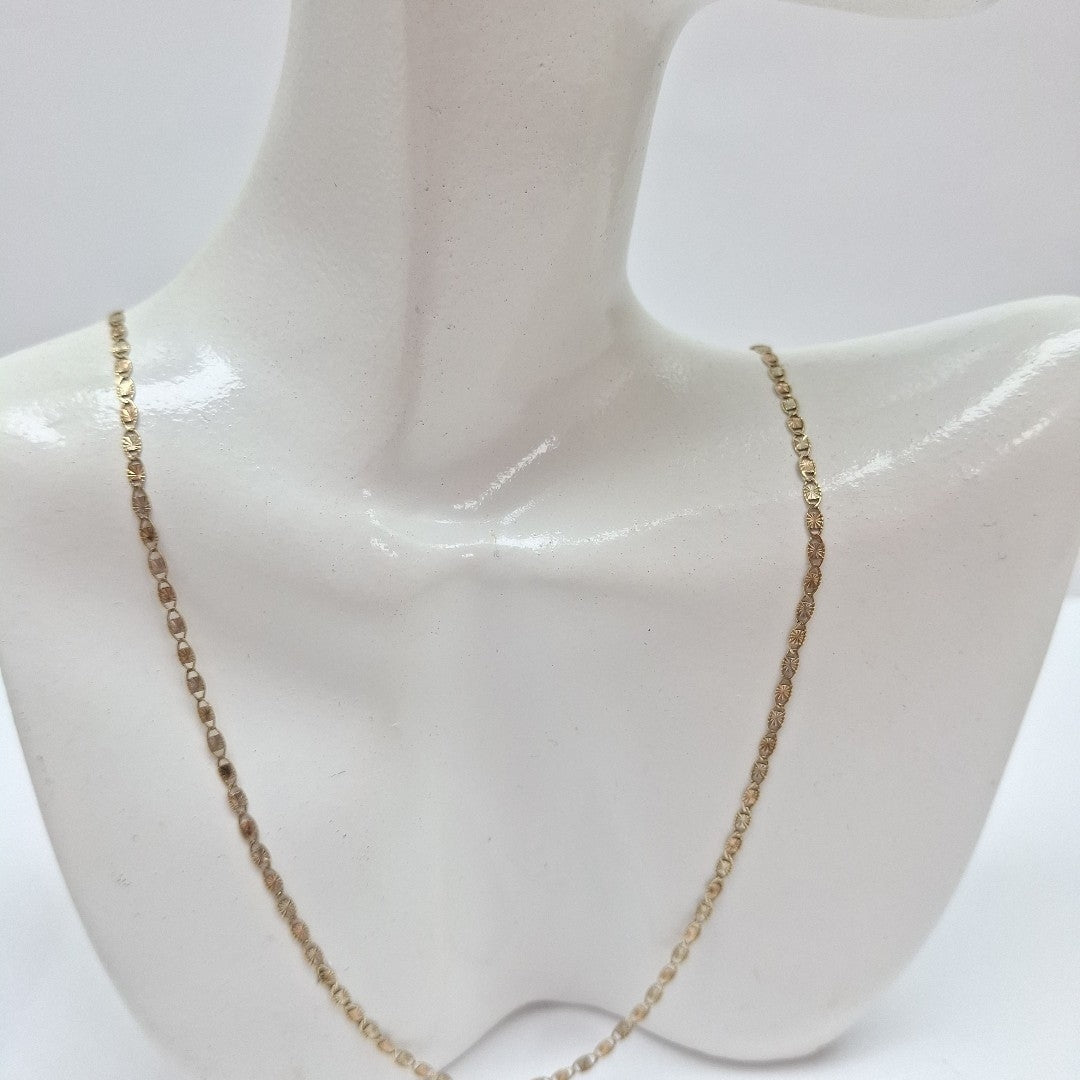 CADENA ORO COMBINADO 10 K 1.4 GRMS (SEMINUEVO)