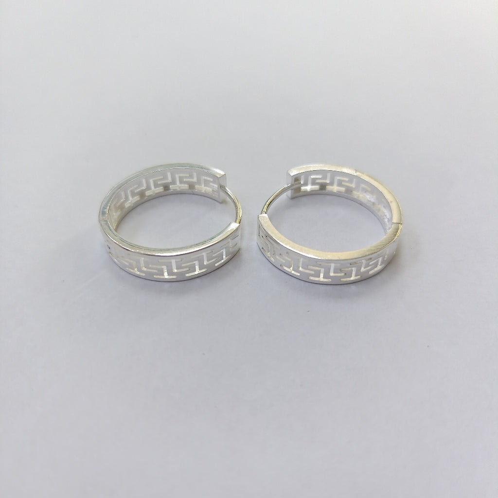 ARETES ARRACADAS GRECAS PLATA .925 4.13 GR (NUEVO)